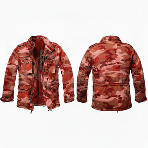 Chaqueta de Trabajo Multibolsillos Impermeable y Cortavientos con Forro Desmontable y Dobladillo Desgarrable, Camuflaje OEM al por Mayor - Product Image 6