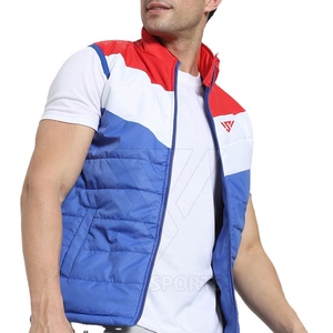 Chaqueta acolchada sin mangas para hombre a la moda de calle, nueva llegada, diseño de estilo de invierno con cuello levantado de lona de alta calidad - Product Image 4