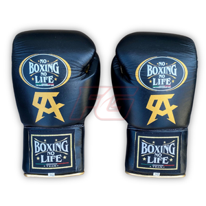 Customize No Boxing No Life Boxing <b>Gloves</b> Training Sparring Lace-Up Closure Laced <b>Moisture</b> Wicking Cowhide Leather High Quality - Product Image 4