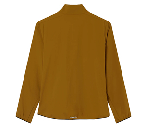 SPRINT SPORTS Unisex Full Zip Windproof Eco-Friendly Quick Dry <b>Cycling</b> <b>Jacket</b> Long Sleeve Mustard Color 100% Polyester Adult - Product Image 4