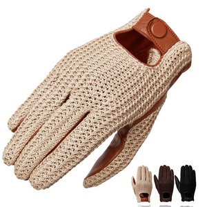 Vente flash - Gants en cuir respirants pour femmes et hommes, en peau de mouton véritable, couleur unie, confortables, doux, pour la conduite, le cyclisme, la course, le sport - Product Image 2
