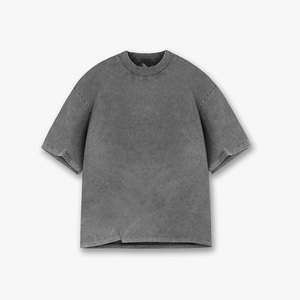 Men's Oversized Plain T Shirt Manufacturer Cotton Loose Fit Heavyweight Minimal Streetwear Blank Tee Top - Product Image 4