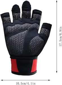 Gants d'entraînement respirants à demi-doigts pour hommes, protection complète de la paume, gants de musculation pour la salle de sport et le fitness - Product Image 3