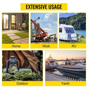 Cable de alimentación para RV NEMA 14-50P, 30-50A, para generador, 6/3 + 8/1 AWG a sistemas eléctricos de cable desnudo para RV - Product Image 1