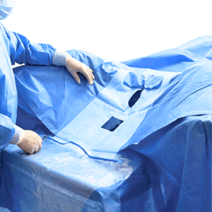 Pack de draps chirurgicaux pour adultes, durée de conservation de 3 ans, Vietnam, stérilisation au gaz d'oxyde d'éthylène (EO), bleu, pack d'urologie - Product Image 3