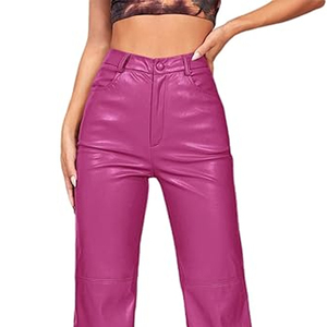 custom logo <b>ladies</b> <b>faux</b> <b>leather</b> <b>trousers</b> supplier women fashionable <b>leather</b> pants bulk exporter <b>ladies</b> casual PU <b>leather</b> <b>trouser</b> - Product Image 6