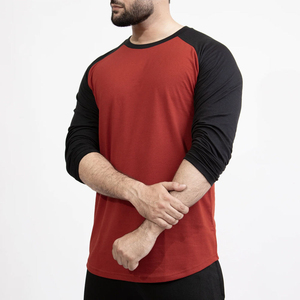 T-shirt de fitness à manches longues pour homme, taille personnalisée, 100 % coton, séchage rapide, écologique, respirant, léger, nouveauté - Product Image 2