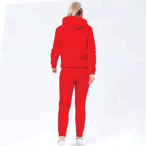 Calidad superior al por mayor de logotipo personalizado Mujer Slim Fit Sweat Suit 2 piezas Pant Set Chándal - Product Image 4