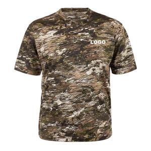 เสื้อยืดแขนสั้นพิมพ์ลายพรางสำหรับผู้ชาย ทรงปกติ คอกลม สวมใส่สบาย มีโลโก้ด้านหลัง - Product Image 5