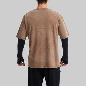 Camiseta Nueva a la Moda con Efecto Desgastado por el Sol, Material Suave, Camiseta Informal y Cómoda con Efecto Desgastado por el Sol - Product Image 4