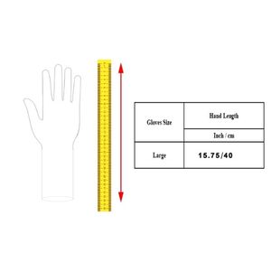 Gants de travail de sécurité résistants à la chaleur en tissu Para Aramid 480 GSM, avec poignets en cuir pleine fleur blanc et doublure en laine - Product Image 2