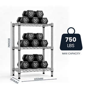 MZG Wholesale Ready Stock Small 3 Tier Metal Utility <b>Rack</b> Wire Mesh Shelving Flexible Wire Storage System Factory China - Product Image 4