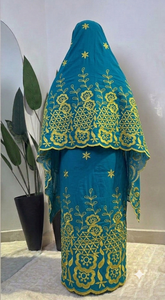 High Quality Woven Combed Cotton Lafaya Voile <b>Fabric</b> Breathable Embroidery Traditional Multicolour Women's Thoub Lafaya Sudanese - Product Image 3