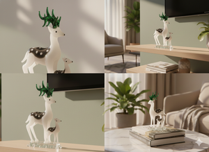 Figurines de cerf et de lion en verre faites à la main, décoration de luxe pour la maison, cadeau, objet de décoration pour mariage, anniversaire, Saint-Valentin, export, présentation sur table - Product Image 6