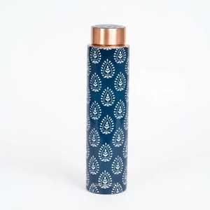 Bouteille d'eau écologique en cuivre pur à 100 %, fabriquée à la main, avec bouchon à vis, design classique pour la rentrée scolaire, compatible lave-vaisselle - Product Image 6
