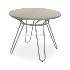 Ensemble de tables basses réglables en fer forgé de luxe, écologiques, faites à la main, pour une décoration moderne de la maison, avec rangement portable - Product Image 1