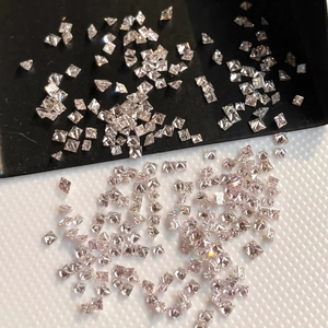 Diamants de laboratoire taille princesse, excellente taille, CVD HPHT, certifiés IGI, couleur rose, VS-VVS, diamants de mêlée pour la fabrication de bijoux - Product Image 1