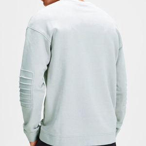 Sudadera de Hombre, Cuello Redondo, Color Verde Claro, 100% Algodón, Resistente al Viento, Transpirable, Manga Larga, Corte Regular - Product Image 5