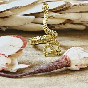 Anillos de Serpiente de Último Diseño 2026, Joyería Boho de Latón para Mujer, Anillo Gótico Chapado en Oro de 18k con Diseño de Animal, Venta al por Mayor/OEM/ODM - Product Image 3