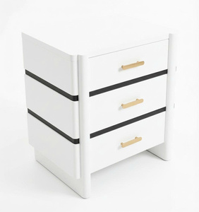 Modern Nightstand 3 Drawers Bed <b>Frame</b> Solid Mango Wood Eco-Friendly Handcrafted Premium Quality Custom Indoor - Product Image 2