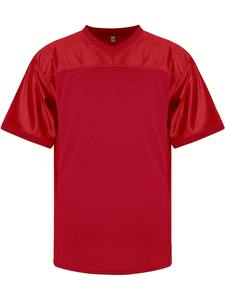 Maillot de football vierge en maille pour entraînement, style Hip Hop, pour le football américain, vêtement d'équipe pour adulte, tenue de sport ample - Product Image 3