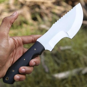 Couteau de traqueur droit artisanal en acier inoxydable de qualité industrielle, manche en Micarta, 10 pouces, pointe tombante, style Viking, pour camping et chasse - Product Image 4
