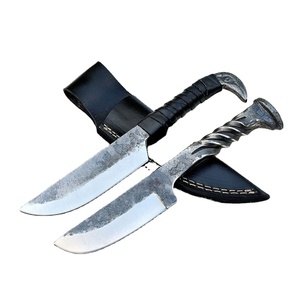 Handmade High Carbon Steel Viking Hunting Survival Knife Fine Leather Sheath DIY Hand Forged Handle Outdoor - Product Image 1