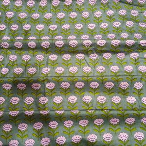 Tissu en coton cambrique imprimé à la main 60x60, motif traditionnel Jaipuri, écologique, respirant, pour rideaux, artisanat et vêtements pour garçons - Product Image 5