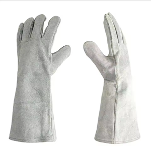 Gants de soudage en cuir de vachette avec feuille d'aluminium pour isolation thermique et protection, robustes, résistants à l'usure et renforcés - Product Image 3