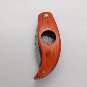 Cortador de Cigarros en Oferta con Logotipo Personalizado, Cortador de Cigarros Multifuncional de Acero de Damasco, Accesorios para Cigarros - Product Image 3