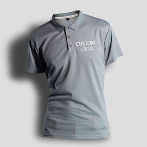 Chemises à manches courtes en polyester Dry-Fit personnalisées avec logo, prix de gros, pour hommes - Product Image 4
