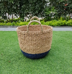 Cesta de algas marinas hecha a mano 2023 éxito de ventas en Amazon para almacenamiento doméstico y organización del hogar y cocina hecha en Vietnam - Product Image 3