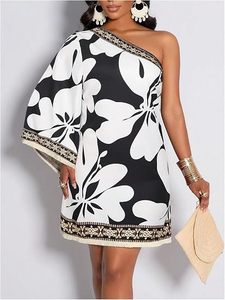 Vestido Mini Casual de Verano para Mujer, Transpirable, Estampado Tropical Vintage, con Espalda Descubierta, para Vacaciones - Product Image 3