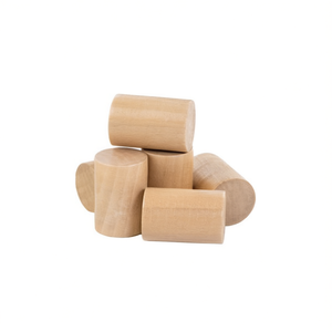 ILAN Set di 6 Cilindri in Legno 20x30 mm Blocchi di Legno per Artigianato - Product Image 1