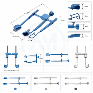Ensemble de rétracteurs ophtalmiques manuels certifiés CE et ISO13485, instrument de classe II pour interventions chirurgicales - Product Image 4