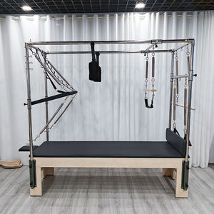 Table de trapèze commerciale <span class=keywords><strong>pour</strong></span> la flexibilité, étirements musculaires complets du corps, en érable et alliage d'aluminium, Cadillac <span class=keywords><strong>pour</strong></span> les studios de gym et de Pilates - Product Image 1