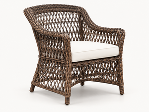 Conjunto de Sofá de Mimbre Sintético para Exteriores con Mesa de Comedor con Cubierta de Vidrio, Sillas Acolchadas y Sofá de Dos Plazas para Jardín, Patio y Terraza - Product Image 5