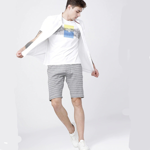 Nuevos pantalones deportivos de verano personalizados de algodón y felpa para hombre, ropa para correr, pantalones cortos casuales lisos para hombre - Product Image 5