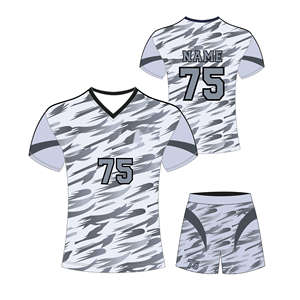 Uniforme de Fútbol Sublimado con Cuello en V, Diseño Personalizado OEM, Hecho con Tela de Poliéster Transpirable de Secado Rápido sin Costuras - Product Image 2