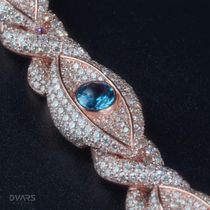 Pulsera de Lujo con Ojos de Serpiente VVS de Moissanita de Colores, Joyería Hip Hop, Amuleto de la Suerte, Plata de Ley 925 - Product Image 4