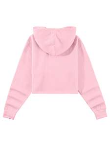 Hoodie court à capuche personnalisable en polaire respirante polyester/coton pour femme – Printemps/Automne/Hiver/Été – Qualité supérieure – Coupe oversize - Product Image 3