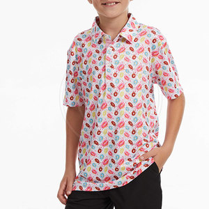 Chemises de golf pour jeunes avec logo personnalisé, polos de golf pour garçons et filles, textiles confortables et performants pour les séances d'entraînement et les événements de club - Product Image 3