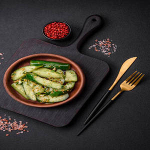 Nouvelle Saison Concombre Indien Frais en Saumure, Cornichon Authentique Indien Épicé de Qualité Supérieure 1kg, Légume, Durée de Conservation 24 Mois - Product Image 6