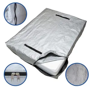 ถุงที่นอนผ้าใบ PE เคลื่อนย้ายได้, กำลังสูงล้านชิ้นถุงสำหรับใส่ที่นอนพร้อมที่จับผ้าใบกันน้ำ