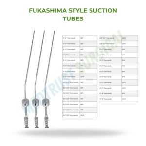 Tubes d'aspiration de style Fukushima 5, 6,5, 8 et 9 pouces – Instrument chirurgical d'aspiration pour la neurochirurgie - Product Image 2