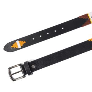 Ceinture en cuir marron brodée personnalisée 2025 pour homme et femme avec boucle en alliage – Design écologique sur mesure - Product Image 2
