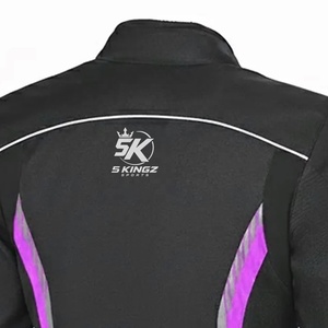 เสื้อแจ็คเก็ตมอเตอร์ไซค์แขนยาวสำหรับผู้หญิง 5 SPORTS สีดำ แบบ Color Block ระบายอากาศได้ดี กันน้ำ กันลม เหมาะสำหรับการแข่งขันทุกประเภท - Product Image 5