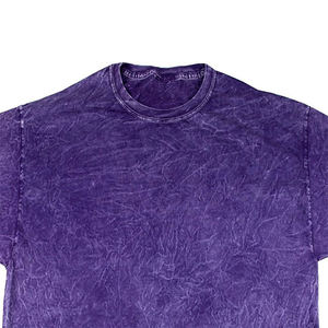Camiseta de hombre con lavado ácido, estilo vintage, de algodón, cuello redondo, manga corta, estilo urbano, informal, holgada, para uso diario. - Product Image 4