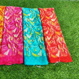 ชุดส่าหรีผ้าจอร์เจียแสงแดดสุดหรูพร้อมเสื้อสำหรับปาร์ตี้ฤดูหนาวเสื้อผ้าแฟชั่นแนวชนเผ่าทันสมัยน้ำหนักเบา - Product Image 1