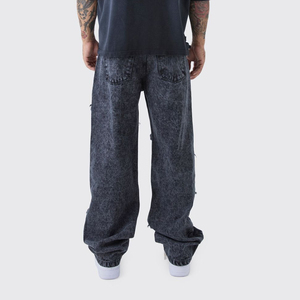 Pantalones Vaqueros Negros Holgados Personalizados para Hombre, Diseño Original, Nueva Colección, Pantalones Vaqueros Holgados de Mezclilla, Pantalones Polar Skate para Chicos Grandes - Product Image 5